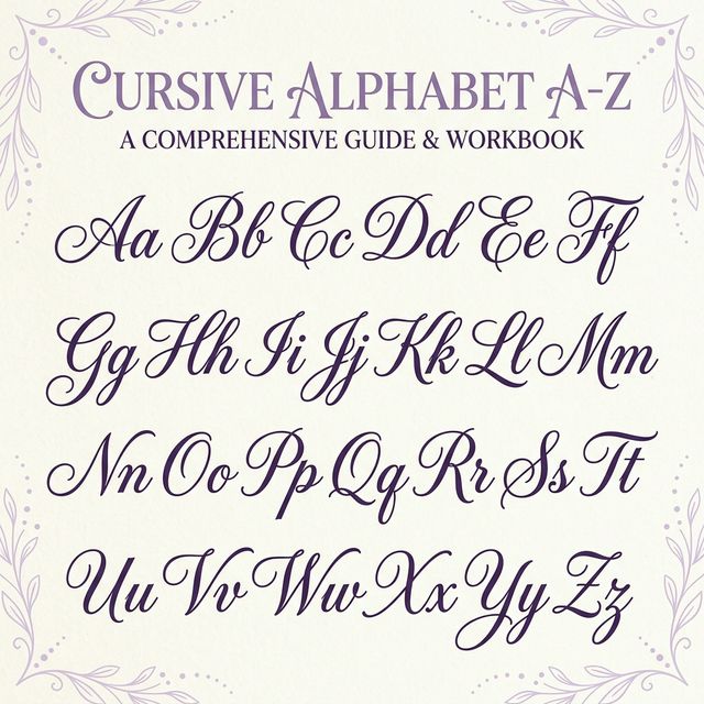 Cursive Alphabet A-Z: How to Write Every Letter (With Examples)