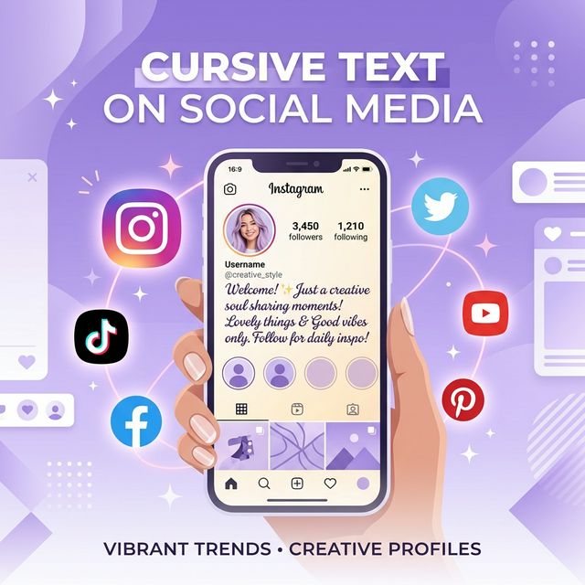 How to Use Cursive Text on Instagram, TikTok & Social Media