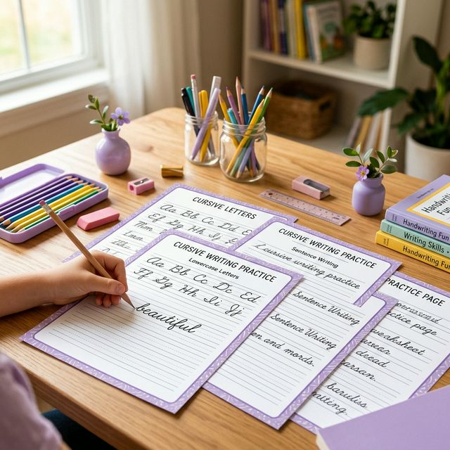 Free Cursive Writing Worksheets: Practice Sheets for All Ages