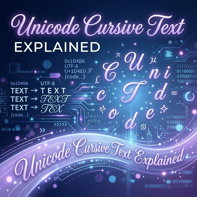 Unicode Cursive Text: How It Works and Where You Can Use It